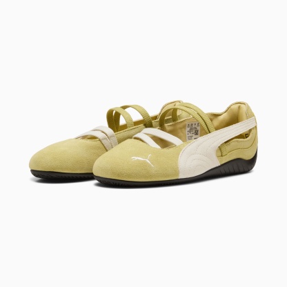 Speedcat Suede Ballet Shoes Women - Rustic Olive-PUMA Black - Image 4