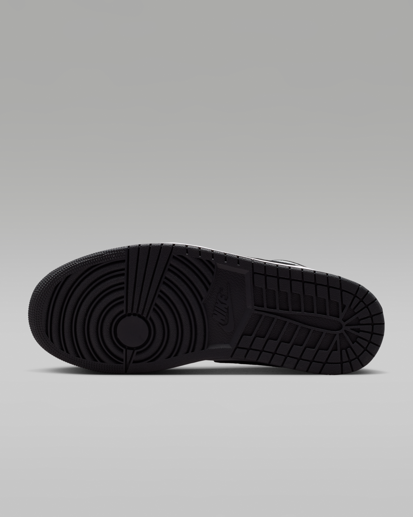 Air Jordan 1 Low Men's Shoes - Black/Light Smoke Grey/White - View 2