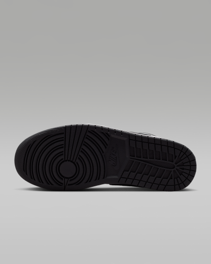 Air Jordan 1 Low Men's Shoes - Black/Light Smoke Grey/White - View 2