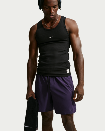 Nike Unlimited Men's Dri-FIT 18cm (approx.) Unlined Versatile Shorts - Purple Dynasty/Black/Purple Dynasty - View 2