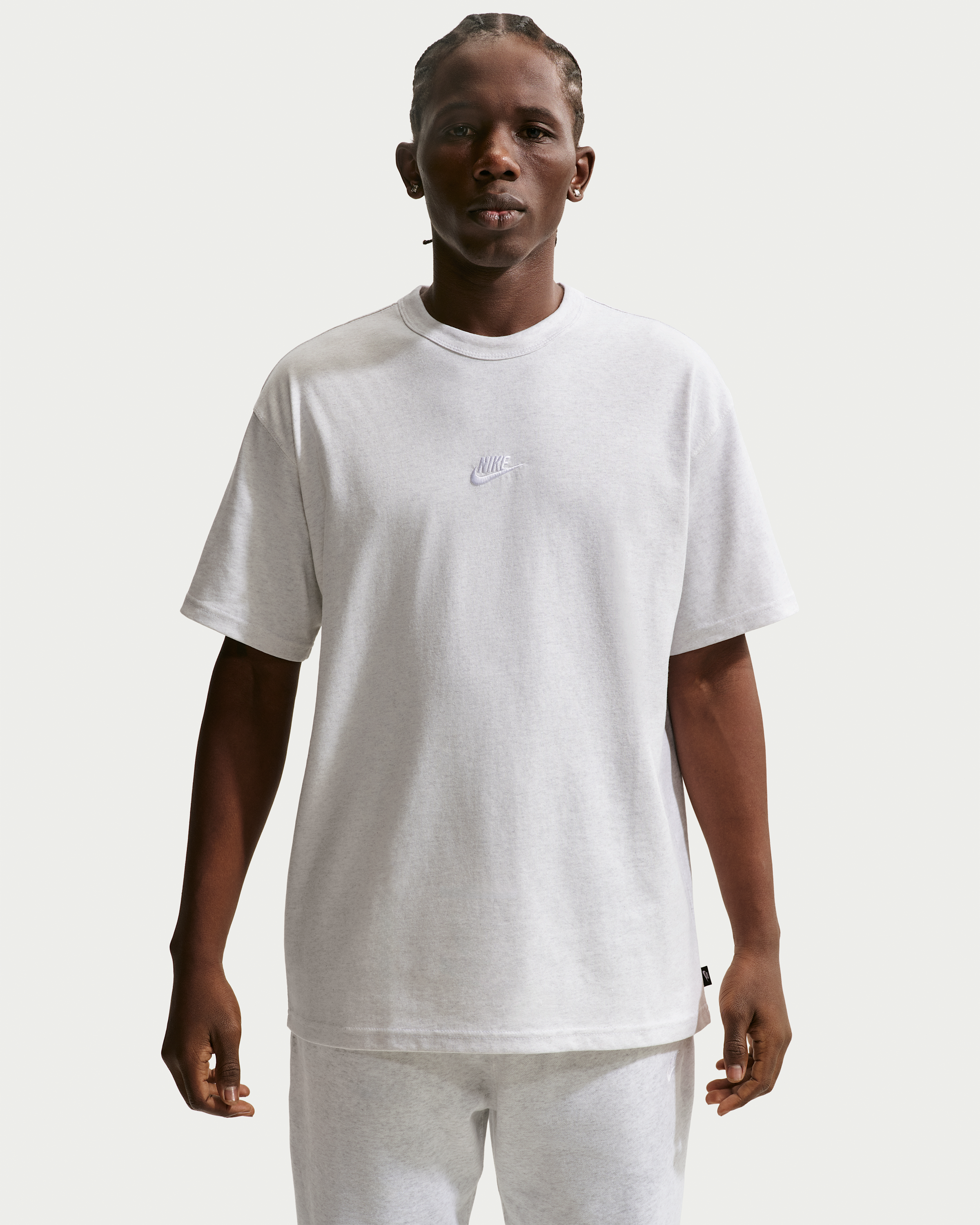 Nike Sportswear Premium Essentials Men's T-Shirt - Birch Heather - View 1