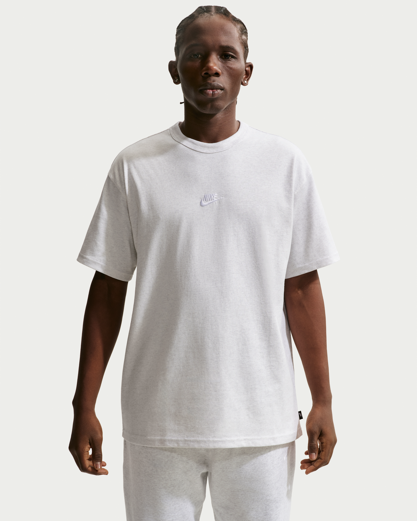 Nike Sportswear Premium Essentials Men's T-Shirt - Birch Heather - View 1
