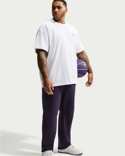 Kobe Men's Dri-FIT Fleece Basketball Trousers - Purple Dynasty/Purple Dynasty - View 10