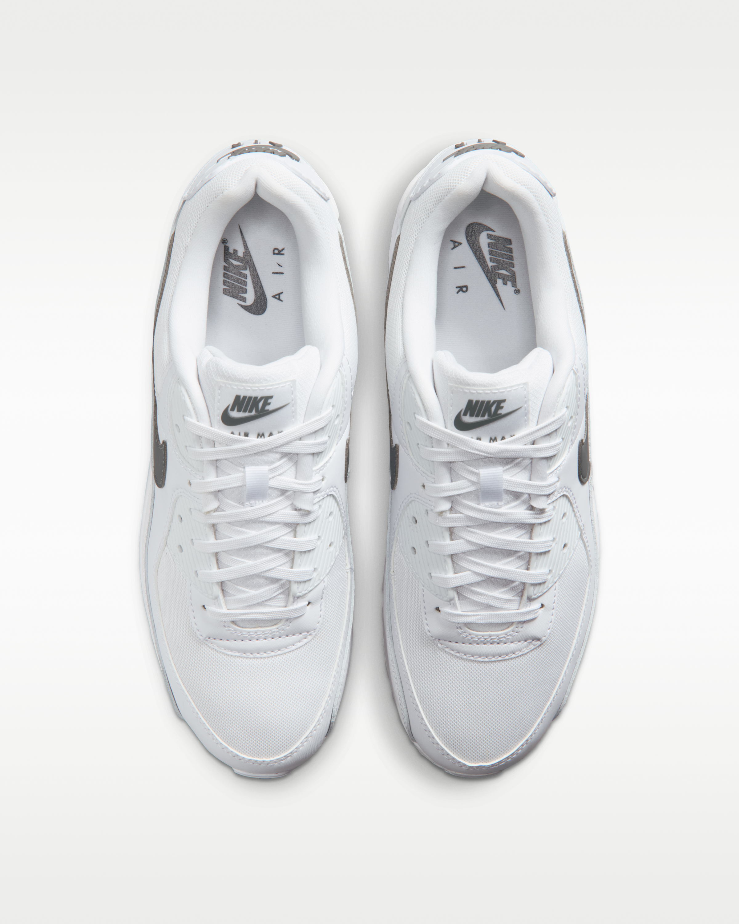 Nike Air Max 90 Men's Shoes - White/White/Smoke Grey - View 4