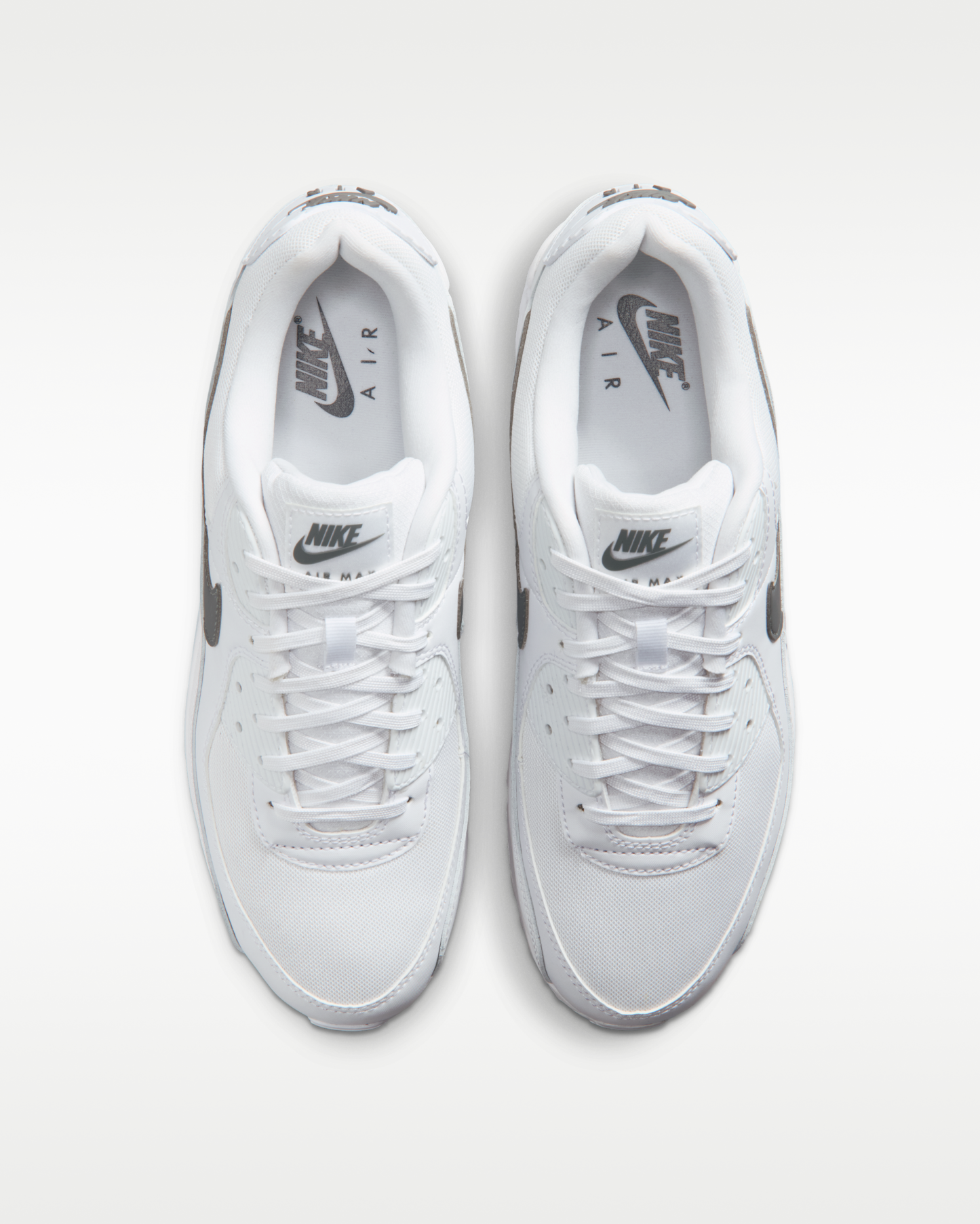 Nike Air Max 90 Men's Shoes - White/White/Smoke Grey - View 4