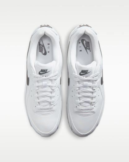 Nike Air Max 90 Men's Shoes - White/White/Smoke Grey - View 4
