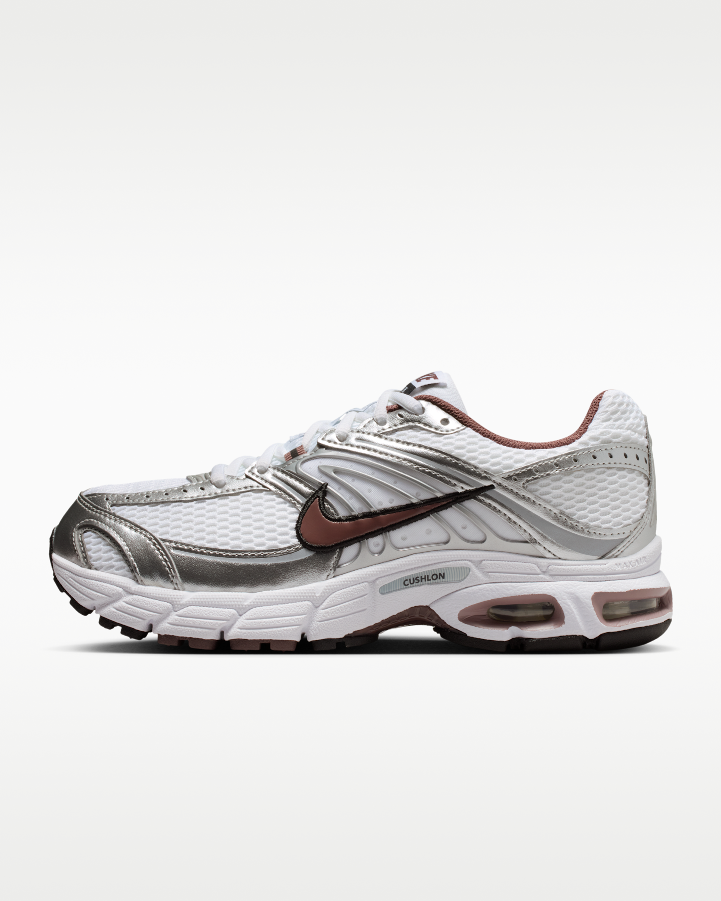 Nike Air Max Moto 2K Women's Shoes with Reflective Design Accents - White/Metallic Silver/Black/Tattoo - View 1