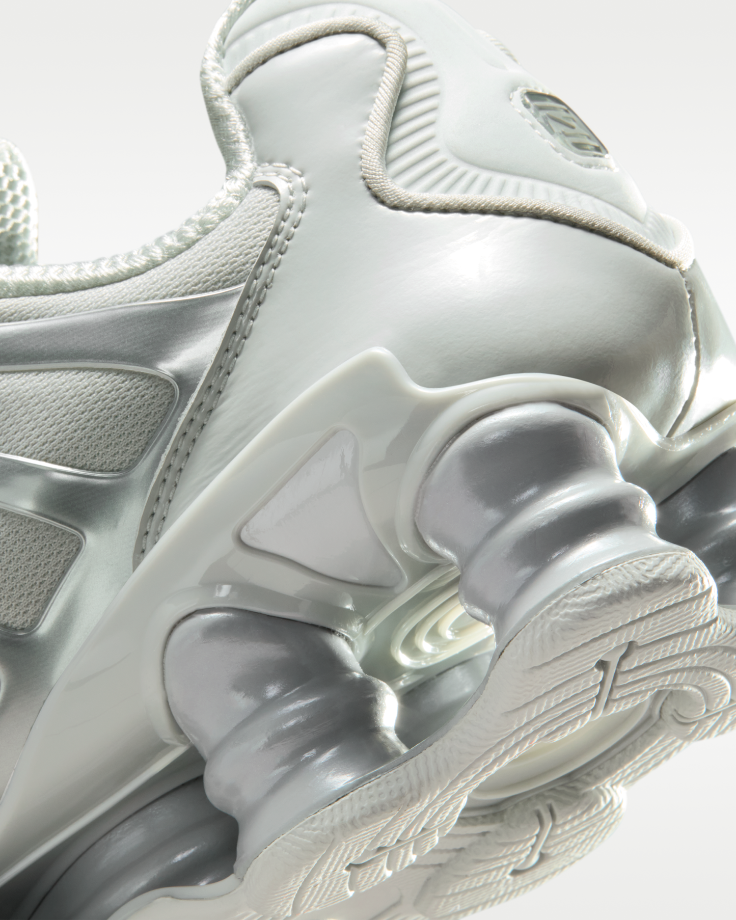 Nike Shox TL Women's Shoes with Reflective Design Accents - Photon Dust/Metallic Silver/Photon Dust - View 8