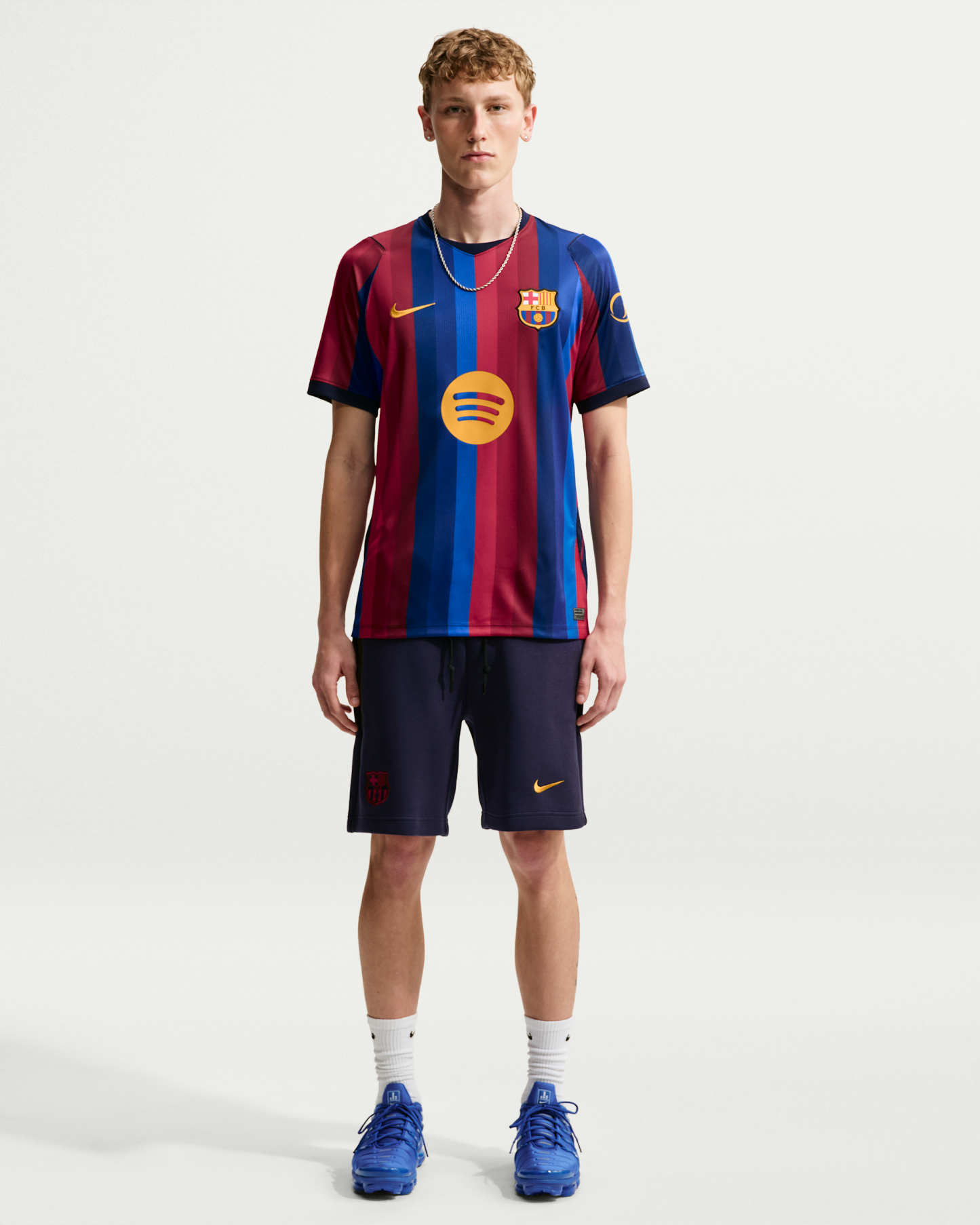 F.C. Barcelona 2026/27 Stadium Home Men's Nike Dri-FIT Football Replica Shirt - Deep Garnet/Blue Void/Blackened Blue/Mineral Yellow - View 4