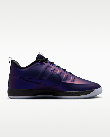 Book 2 PRM 'Eggplant Foamposite' Basketball Shoes - Varsity Purple/Varsity Purple/Black - View 3