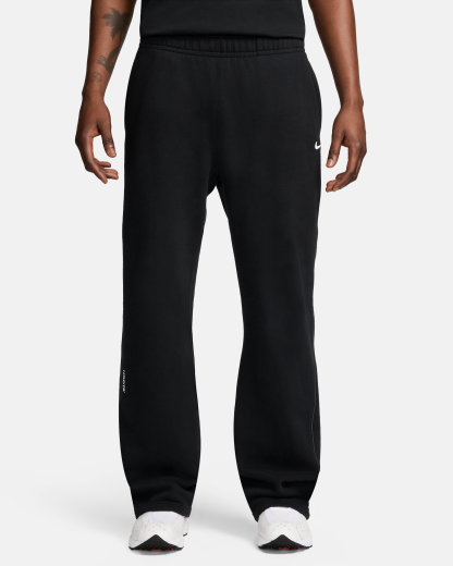 NOCTA NOCTA Fleece CS Open-Hem Tracksuit Bottoms - Black/Black/White - View 2
