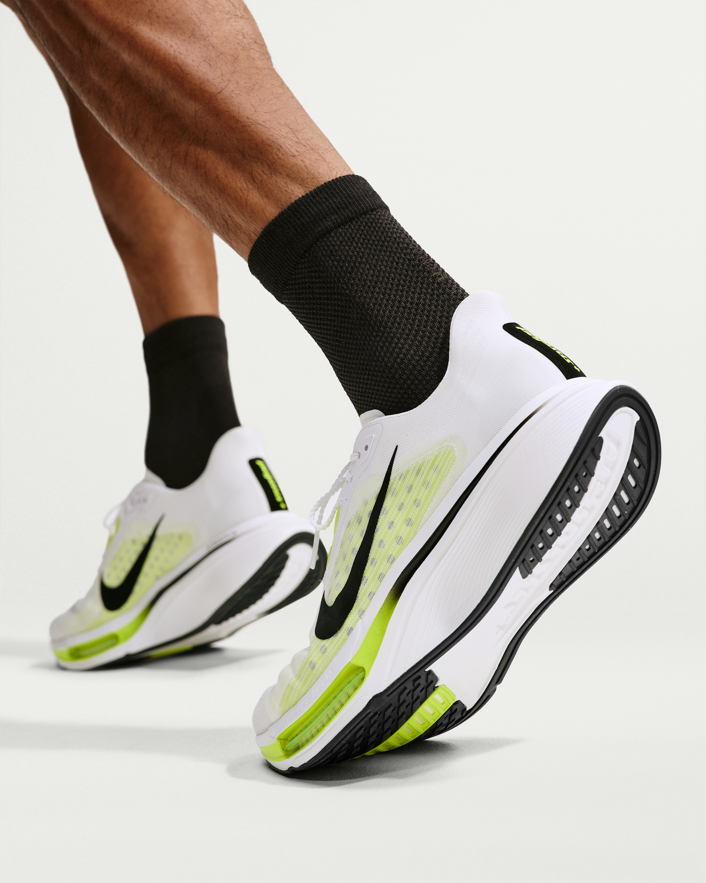 Nike Pegasus Plus 2 Men's Road-Running Shoes - White/Lemon Venom/Black - View 9