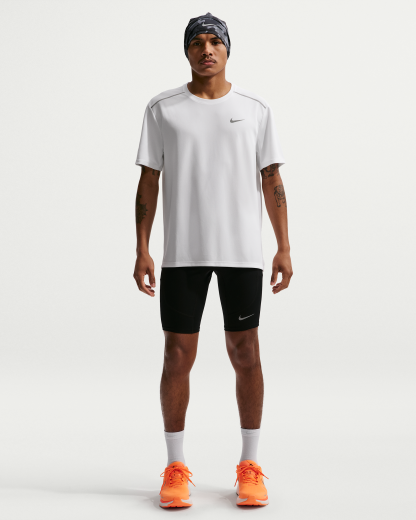 Nike Miler Men's Dri-FIT Short-Sleeve Running Top - White/White - View 4