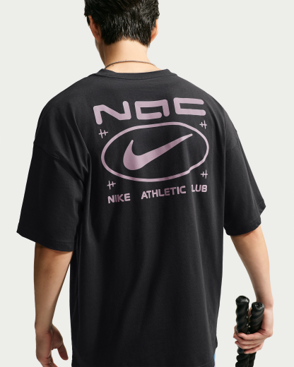 Nike N.A.C. Men's Oversized T-Shirt - Black/Purple Smoke - View 2