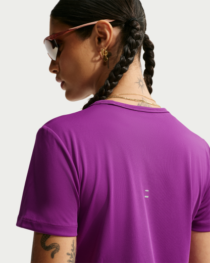 Nike Tempo Women's Dri-FIT Short-Sleeve Running Top - Bold Berry - View 2
