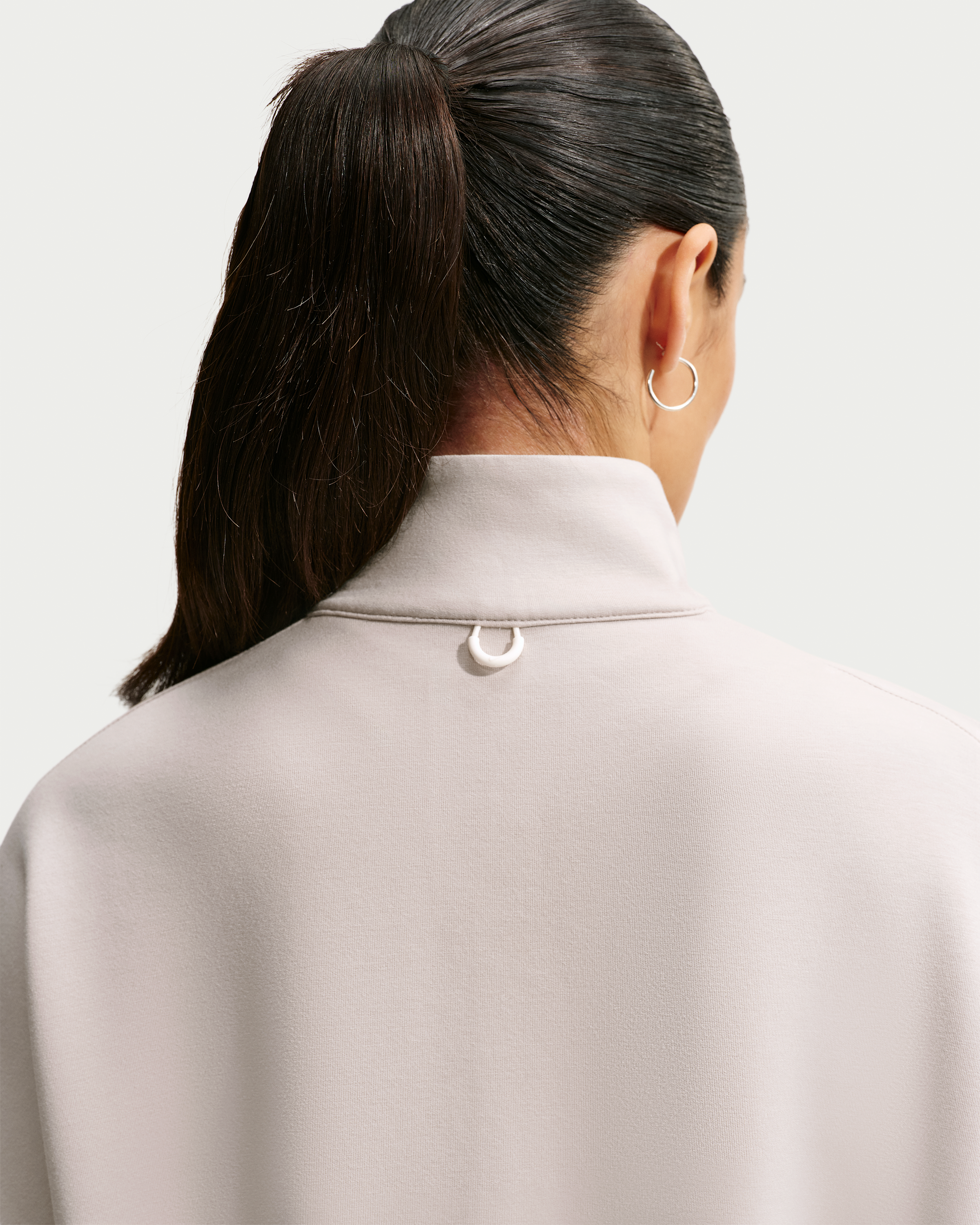 Nike 24.7 ImpossiblySoft Women's Dri-FIT Oversized 1/2-Zip Top - Cream II/Cream II/College Grey - View 2