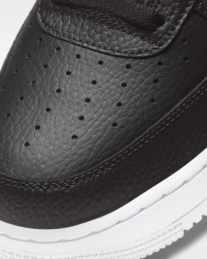 Nike Air Force 1 '07 Men's Shoe - Black/White - View 7