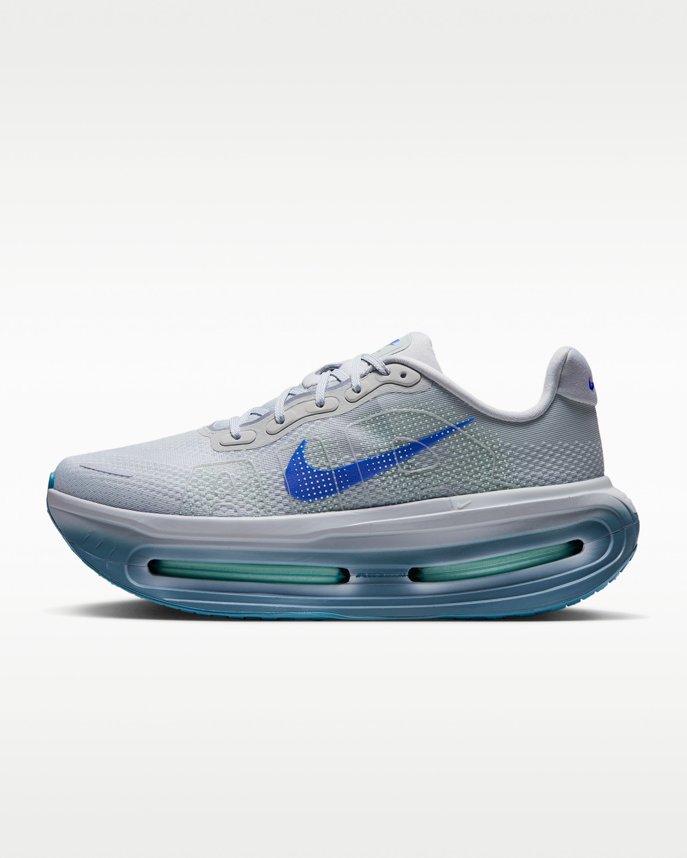 Nike Vomero Premium Men's Road Running Shoes - Grey Mist/Smoky Blue/Barely Green/Racer Blue - View 1