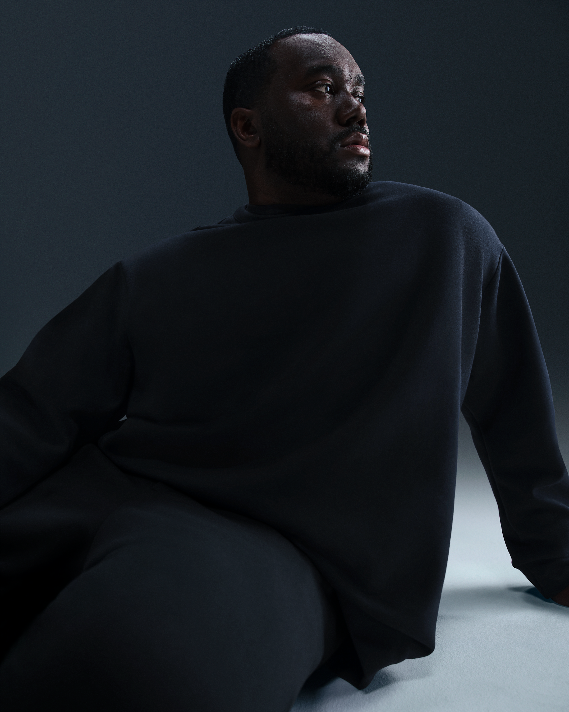 Nike 24.7 ImpossiblySoft Men's Dri-FIT Crew - Black/Dark Smoke Grey - View 10