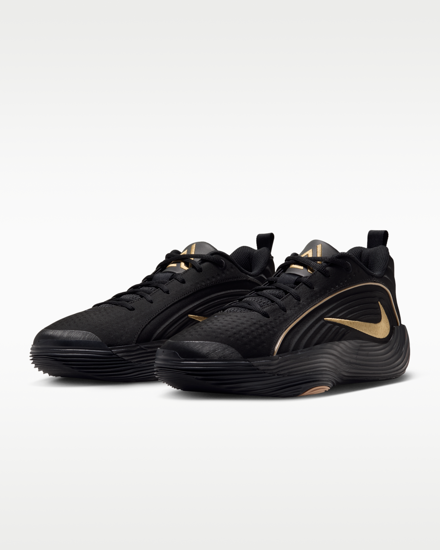 Giannis Immortality 5 Basketball Shoes - Black/Gum Light Brown/Volt/Metallic Gold - View 5