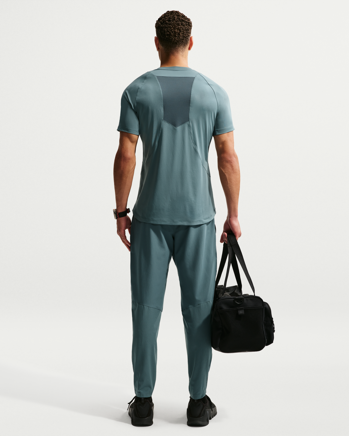 Nike Pro Training Men's Dri-FIT ADV Short-Sleeve Top - Mineral Slate/Faded Spruce/Green Strike - View 5