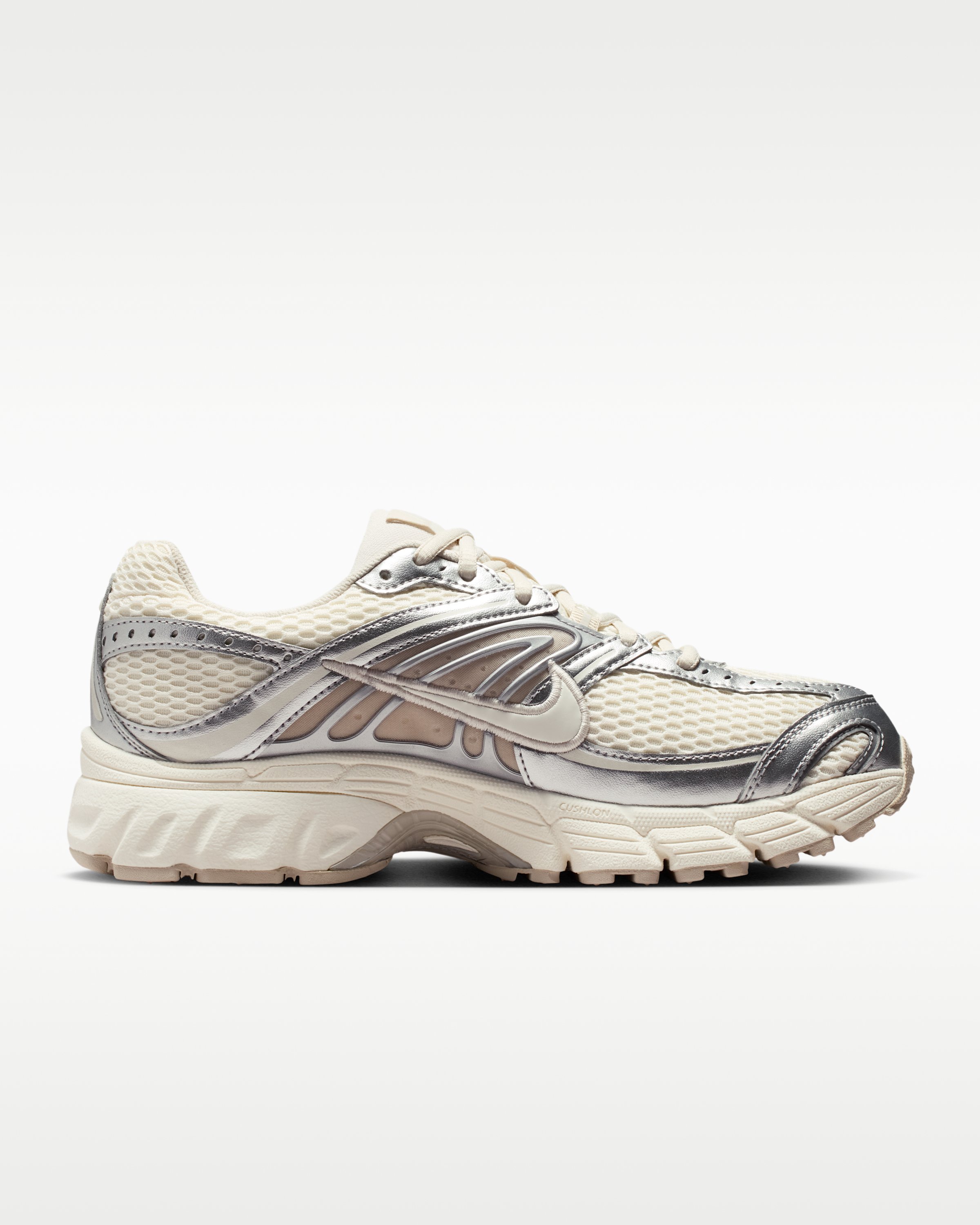 Nike Air Max Moto 2K Women's Shoes with Reflective Design Accents - Pale Ivory/Metallic Silver/Light Orewood Brown/Sail - View 3