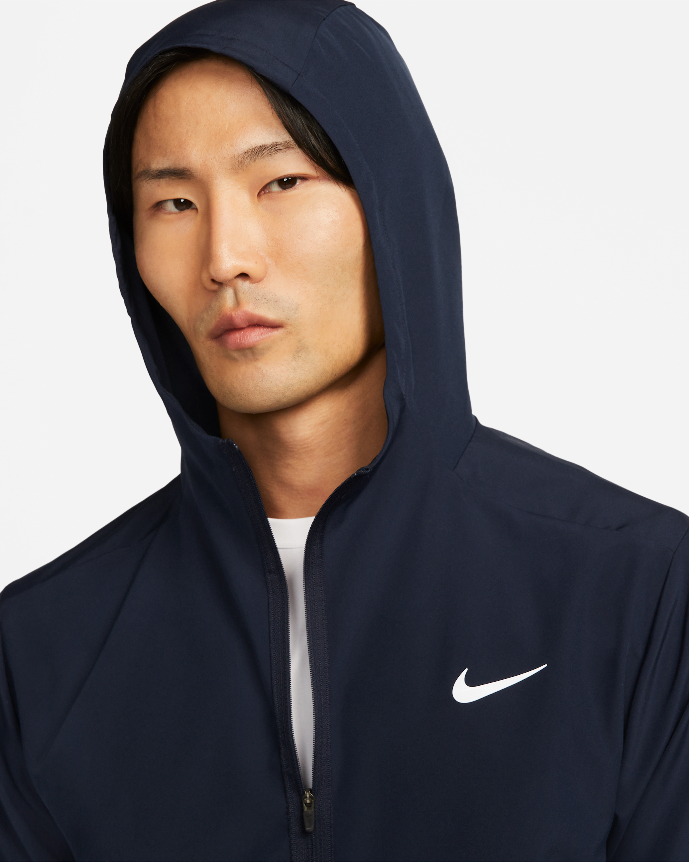 Nike Form Men's Dri-FIT Hooded Versatile Jacket - Obsidian - View 3