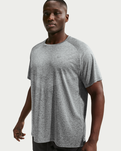 Nike Stride Men's Dri-FIT ADV Short-Sleeve Running Top - Smoke Grey/Heather - View 6