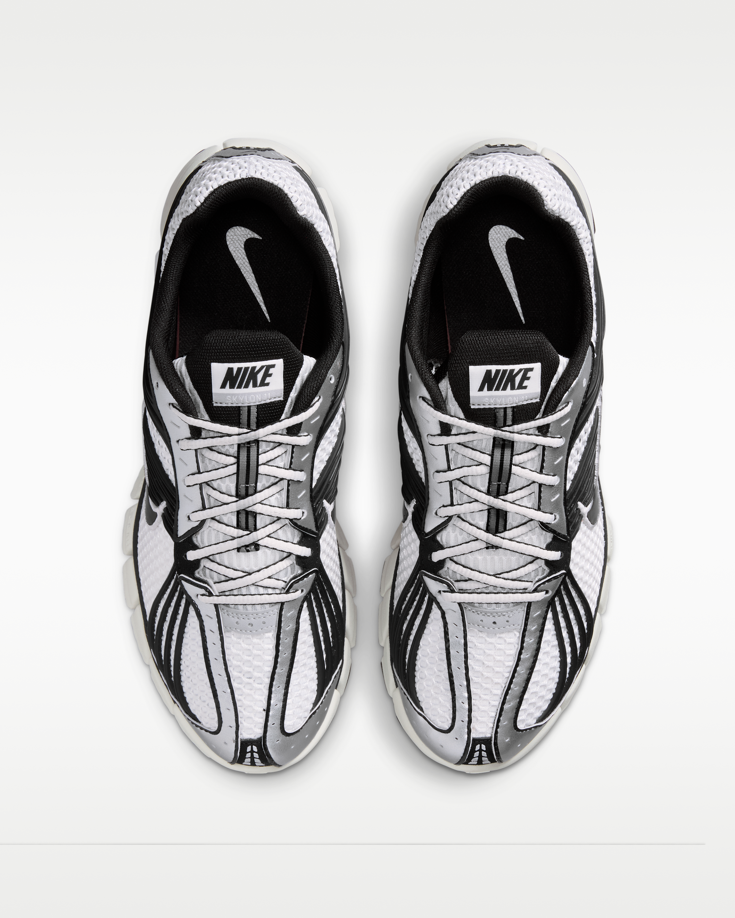 Nike Zoom Skylon 11 Men's Shoes - Summit White/Black/Light Smoke Grey/Metallic Silver - View 4