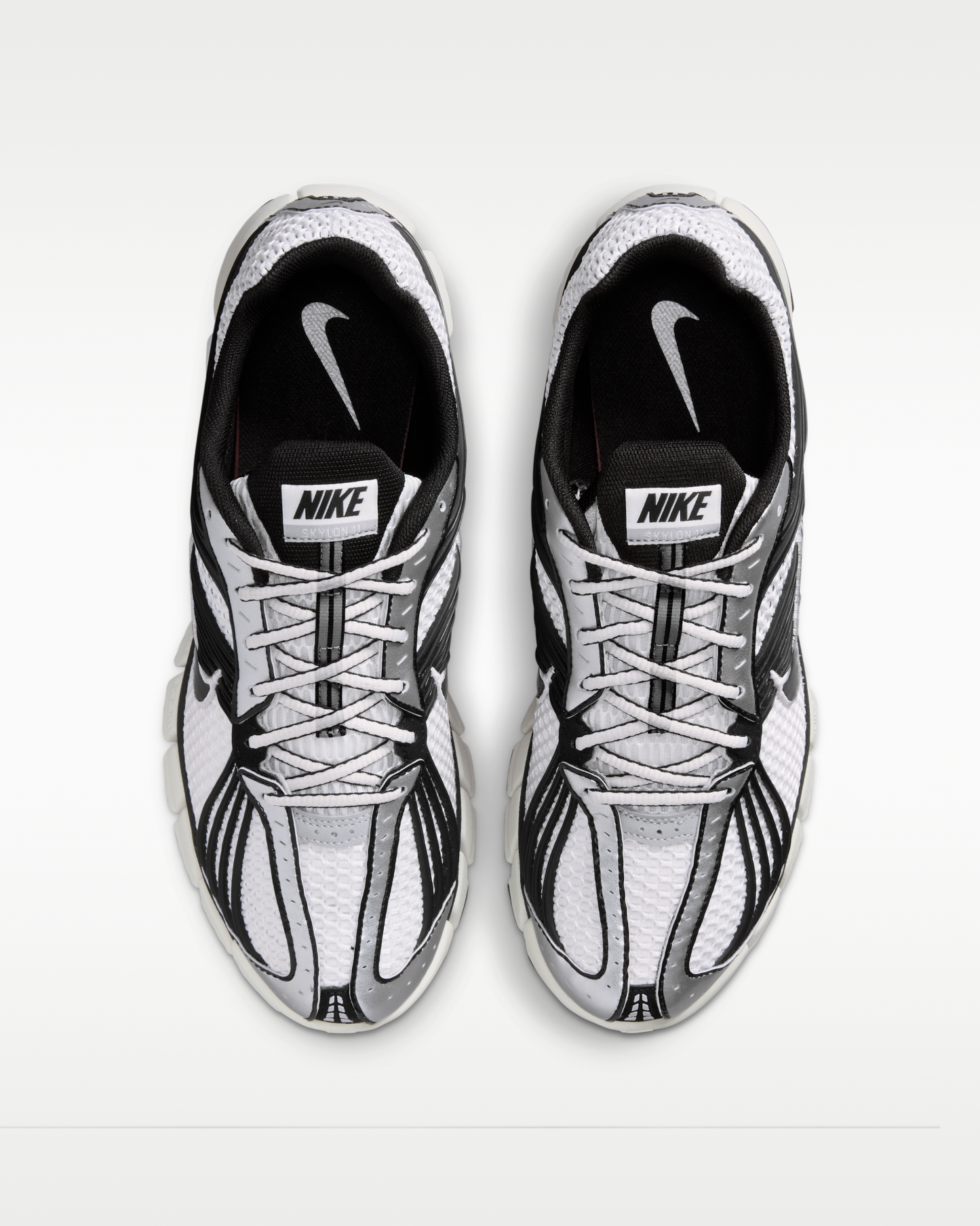 Nike Zoom Skylon 11 Men's Shoes - Summit White/Black/Light Smoke Grey/Metallic Silver - View 4