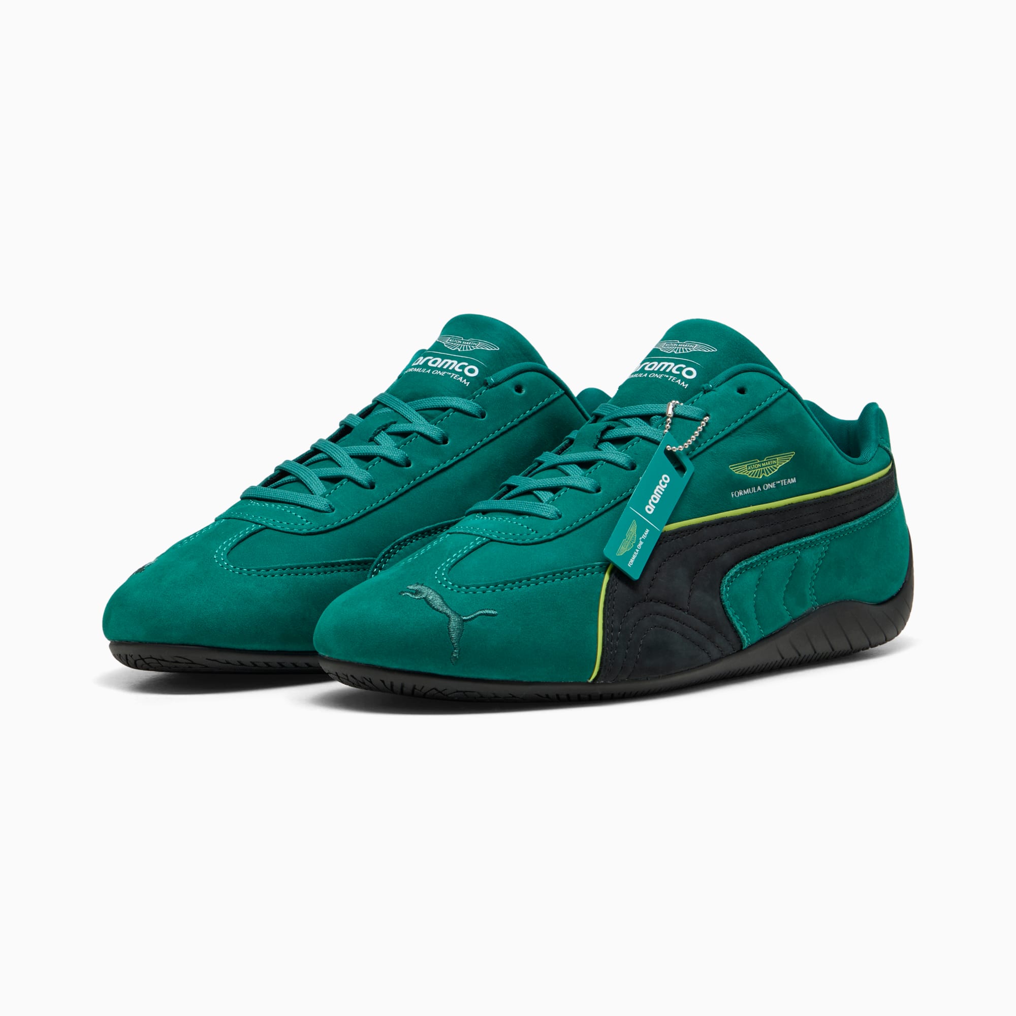 PUMA x ASTON MARTIN ARAMCO F1® TEAM Speedcat Low Sneakers Unisex - Green Lux-PUMA Black - Image 4