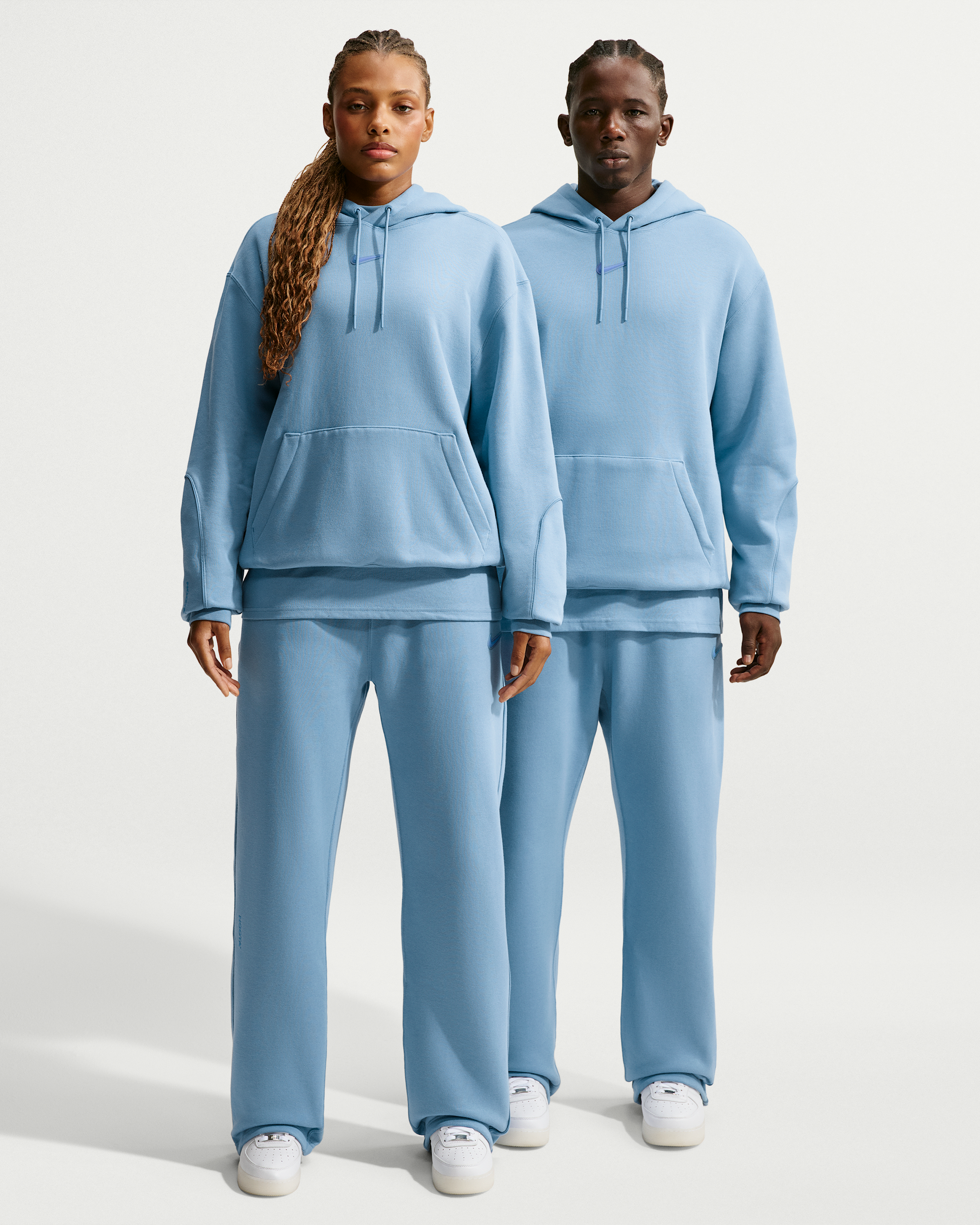 NOCTA NOCTA Fleece CS Open-Hem Tracksuit Bottoms - Work Blue/Polar - View 1