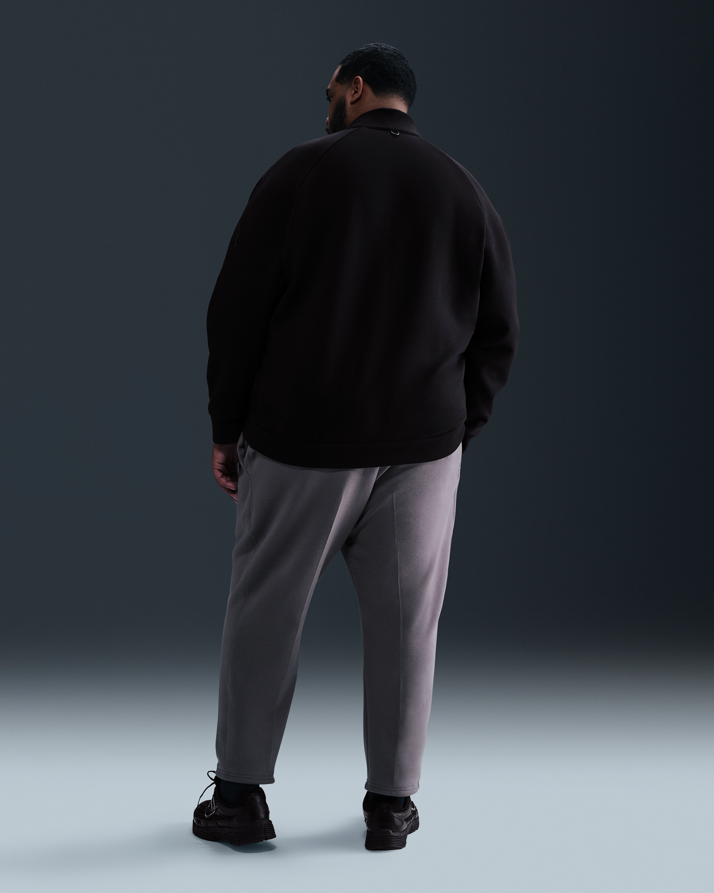 Nike 24.7 ImpossiblySoft Men's Dri-FIT 1/2-Zip Top - Black/Dark Smoke Grey - View 11