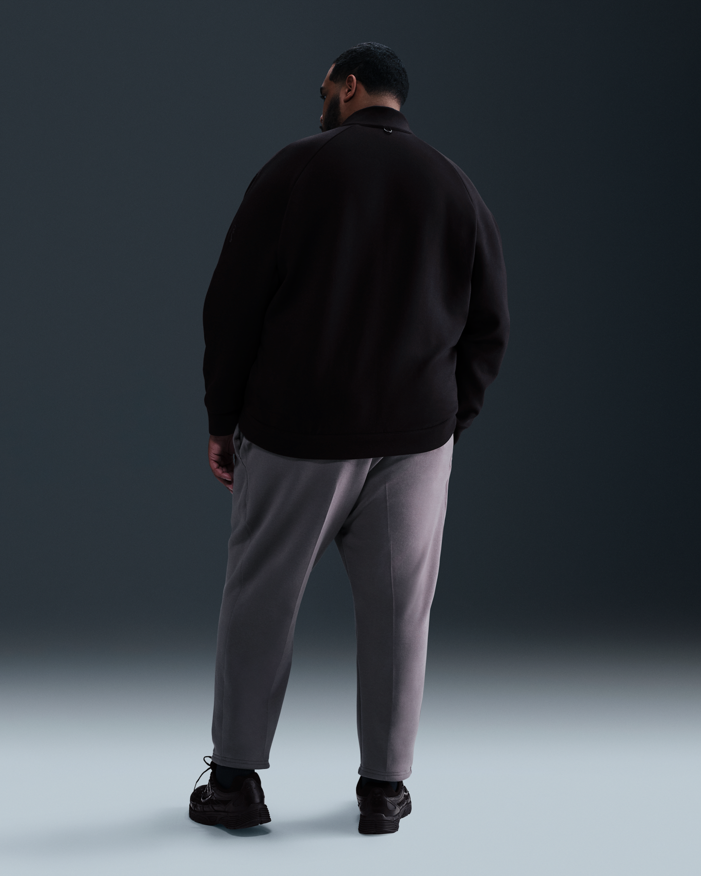 Nike 24.7 ImpossiblySoft Men's Dri-FIT 1/2-Zip Top - Black/Dark Smoke Grey - View 11