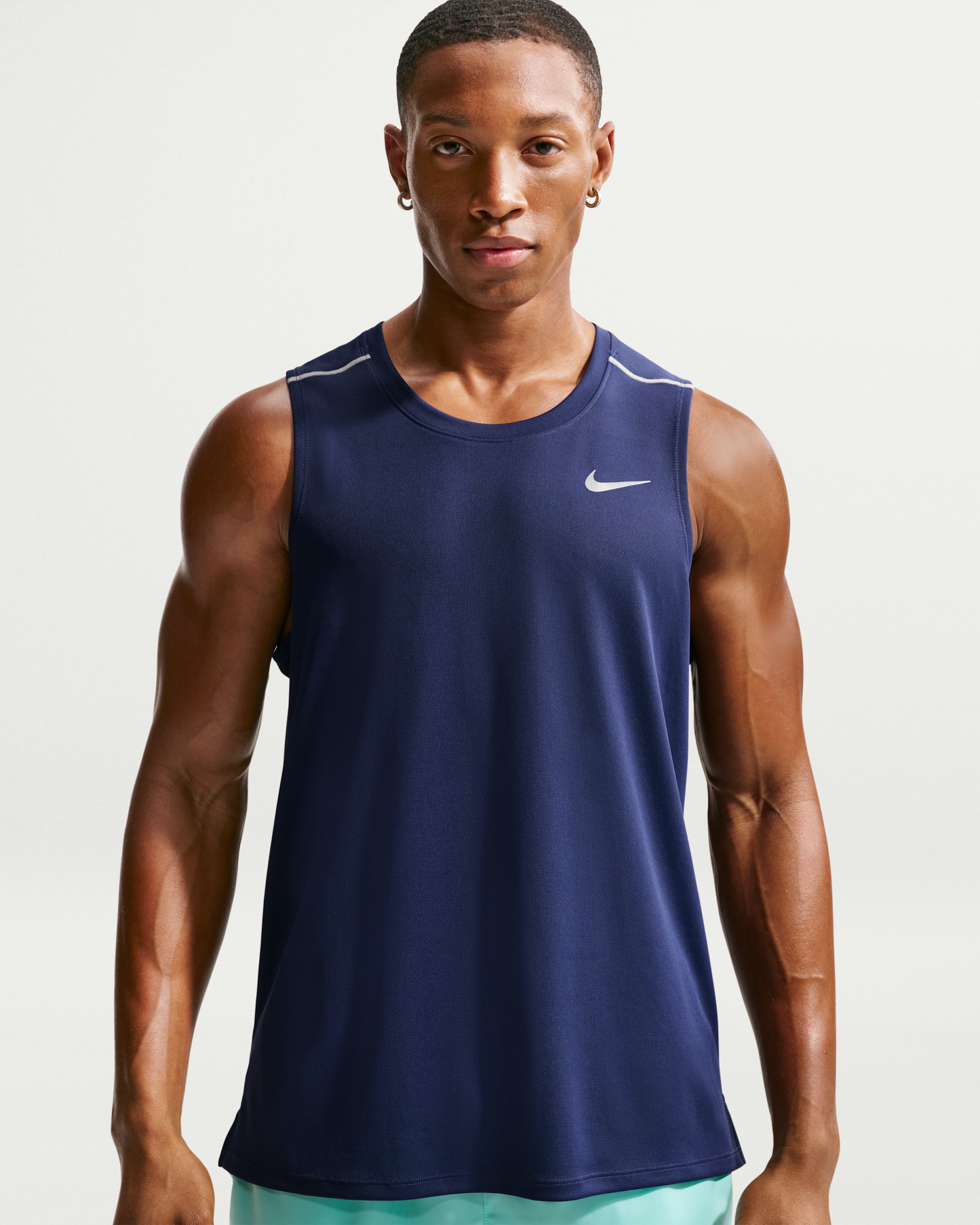 Nike Miler Men's Dri-FIT Running Tank Top - Midnight Navy - View 1