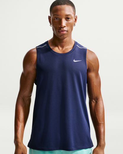 Nike Miler Men's Dri-FIT Running Tank Top - Midnight Navy - View 1