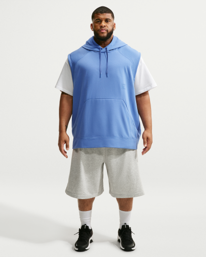 Nike N.A.C. Men's Dri-FIT Fleece Sleeveless Training Hoodie - Indigo Storm/Indigo Storm - View 10