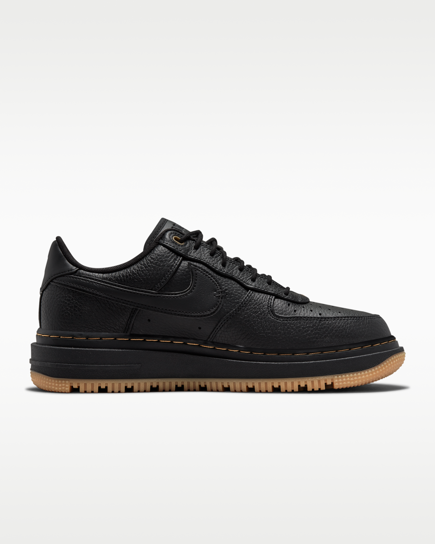Nike Air Force 1 Luxe Men's Shoes - Black/Bucktan/Gum Yellow/Black - View 3