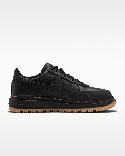 Nike Air Force 1 Luxe Men's Shoes - Black/Bucktan/Gum Yellow/Black - View 3
