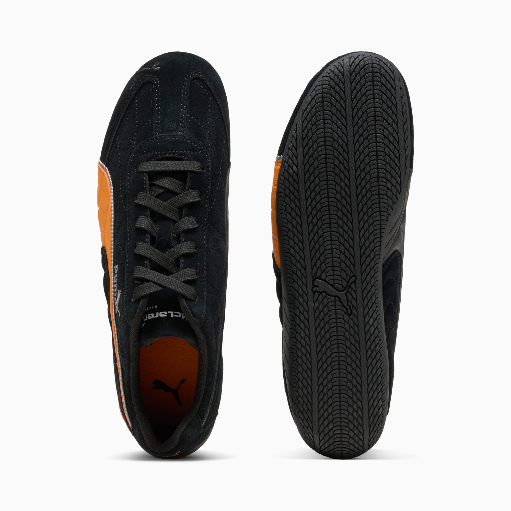 McLAREN RACING Speedcat Sneakers Unisex - PUMA Black-Bright Papaya - Image 4