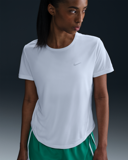 Nike Tempo Women's Dri-FIT Short-Sleeve Running Top - White - View 6