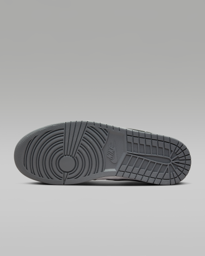 Air Jordan 1 Low Men's Shoes - White/Iron Grey/Black - View 2