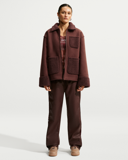 Nike Sportswear Women's Oversized Therma-FIT Chore Jacket - Mystic Dates/Black - View 4