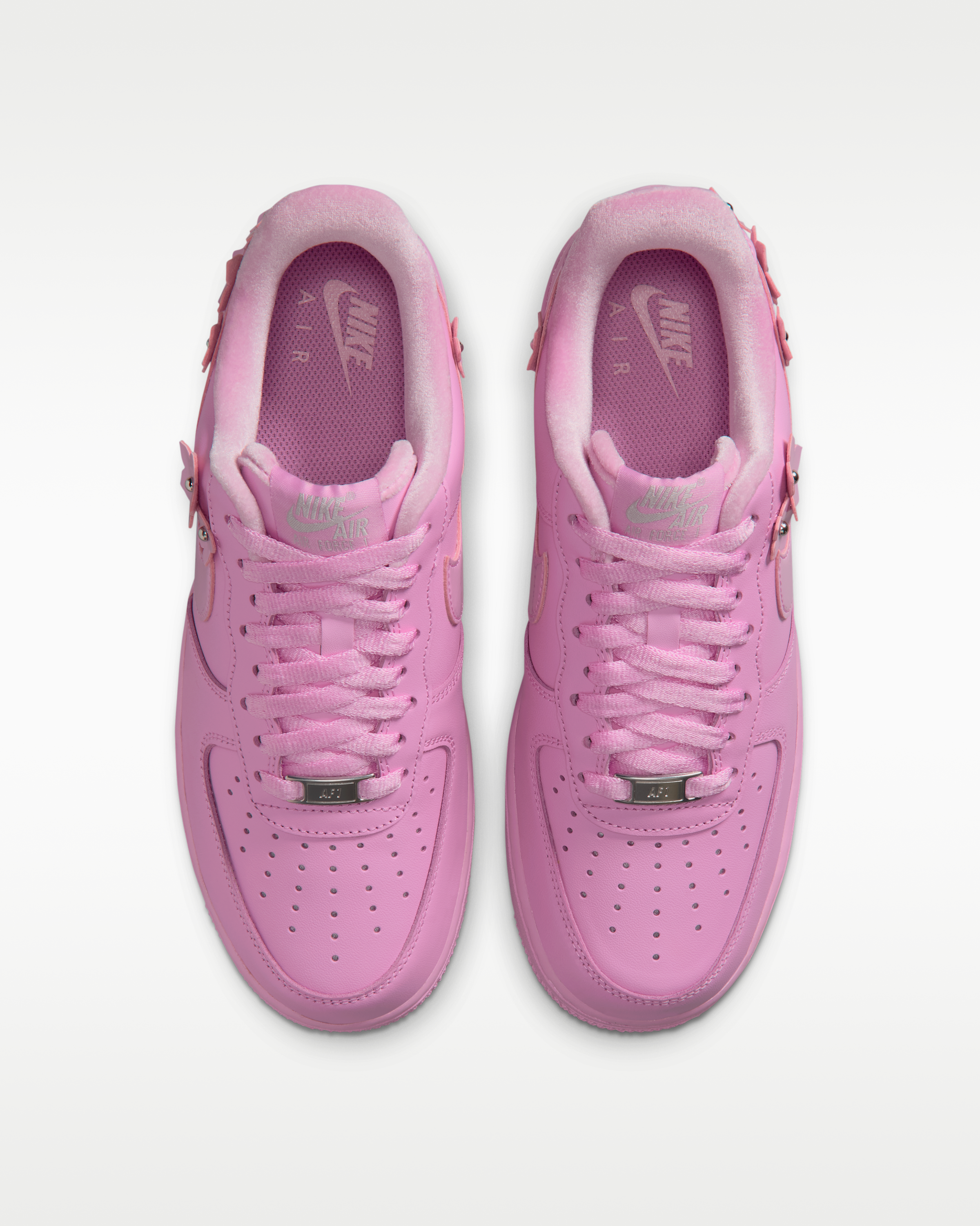 Nike Air Force 1 '07 'Florette' Women's Shoes - Pink Rise/Pink Foam/Metallic Silver/Pink Rise - View 4