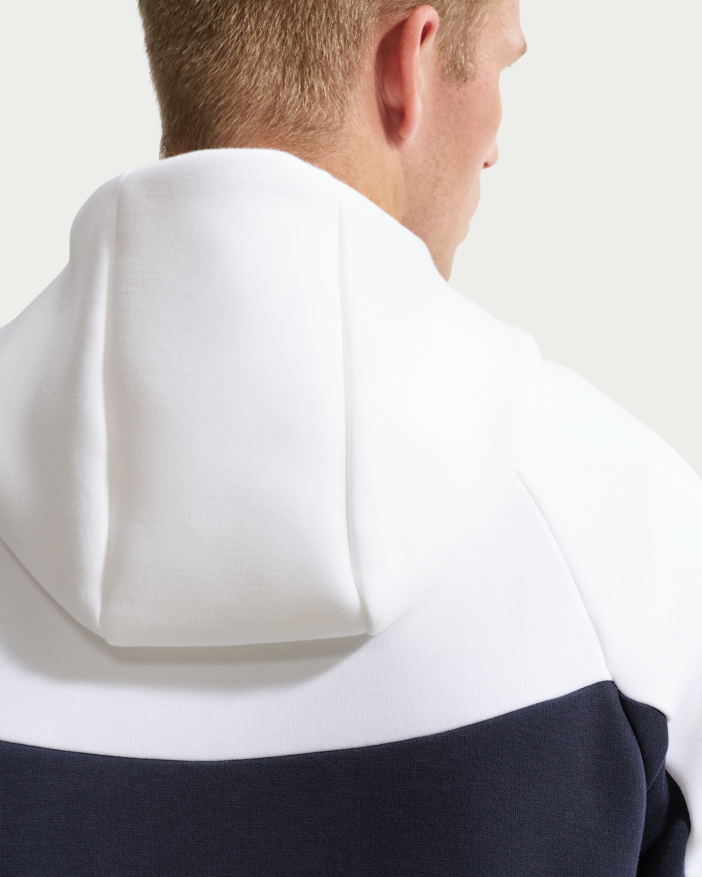 Nike Tech Men's Fleece Windrunner Full-Zip Jacket - White/Obsidian/Speed Red - View 2