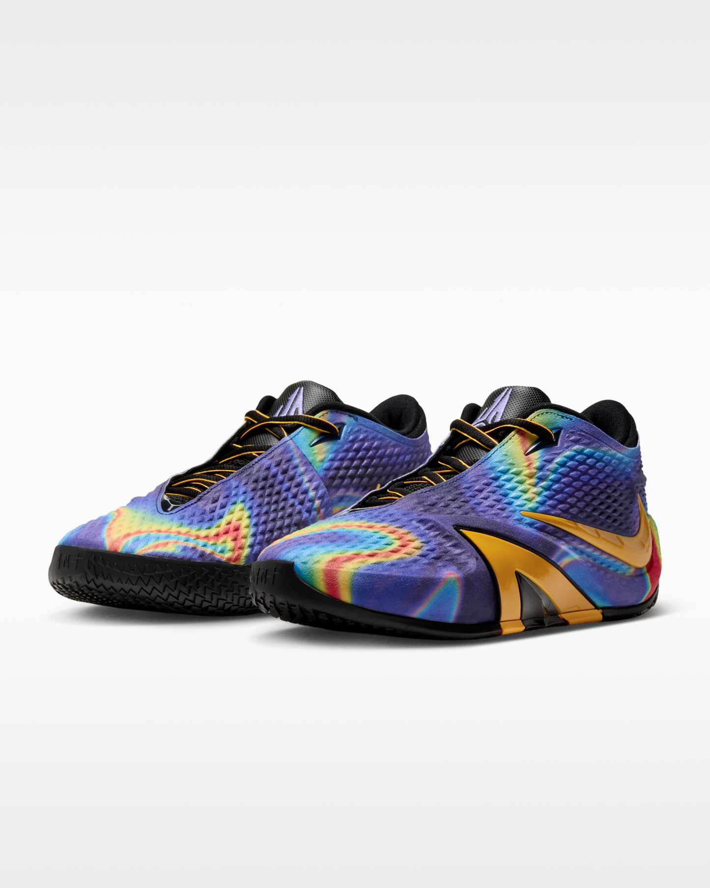 Ja 4 'Heat Check' Basketball Shoes - Obsidian/Dark Iris/Black/Total Orange - View 5