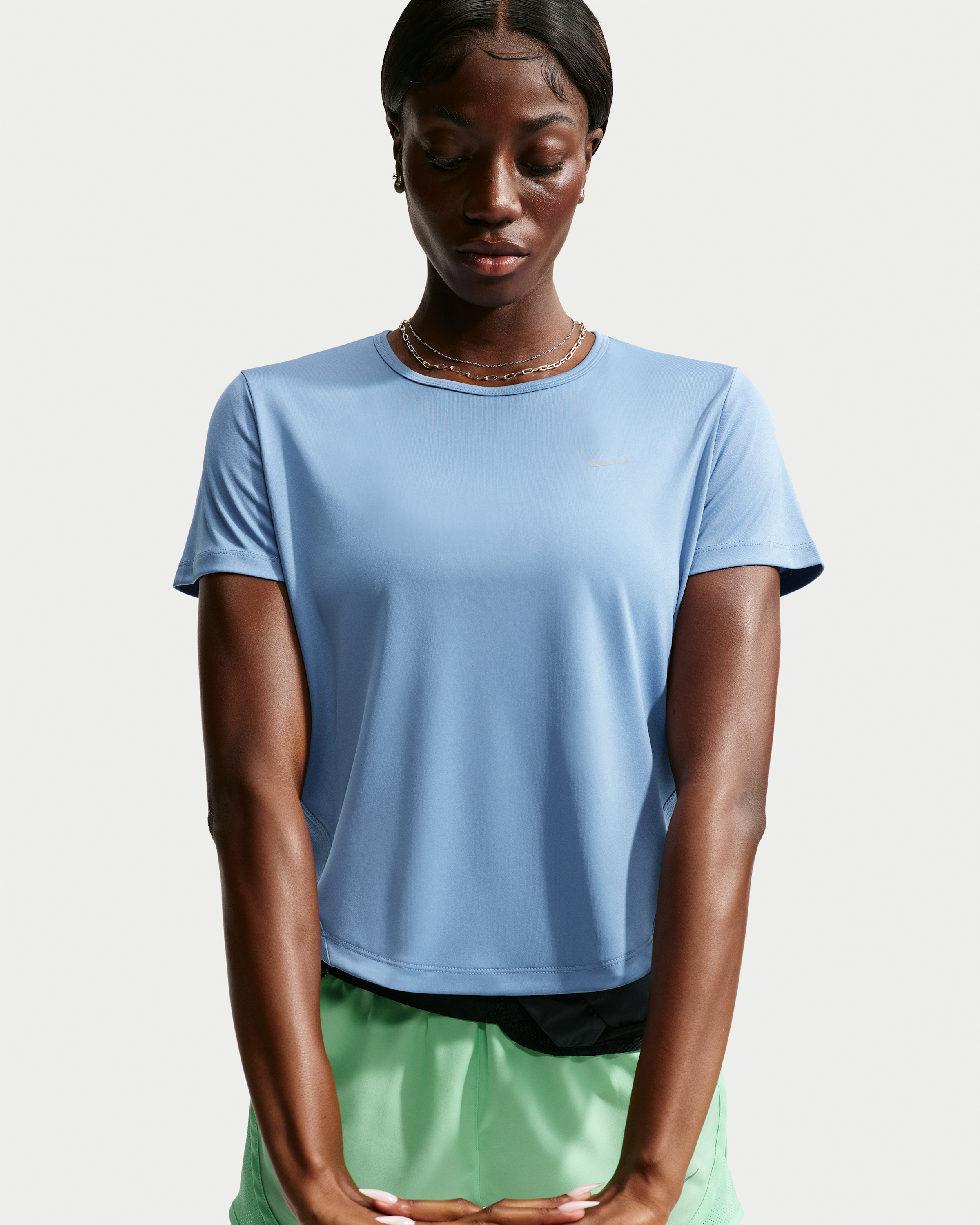 Nike Tempo Women's Dri-FIT Short-Sleeve Running Top - Work Blue - View 1