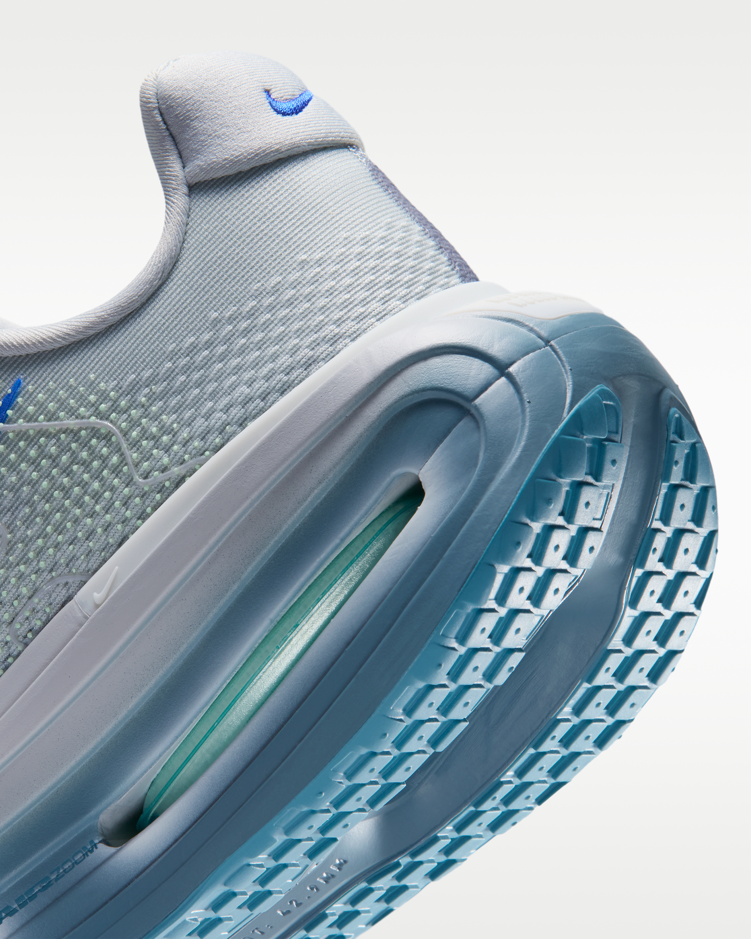 Nike Vomero Premium Men's Road Running Shoes - Grey Mist/Smoky Blue/Barely Green/Racer Blue - View 8