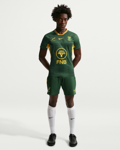 Springboks RGR Match Jersey Men's Nike Rugby Jersey - Gorge Green/University Gold/University Gold - View 4