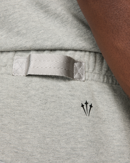 NOCTA NOCTA Fleece CS Open-Hem Tracksuit Bottoms - Dark Grey Heather/Matte Silver/Black - View 6